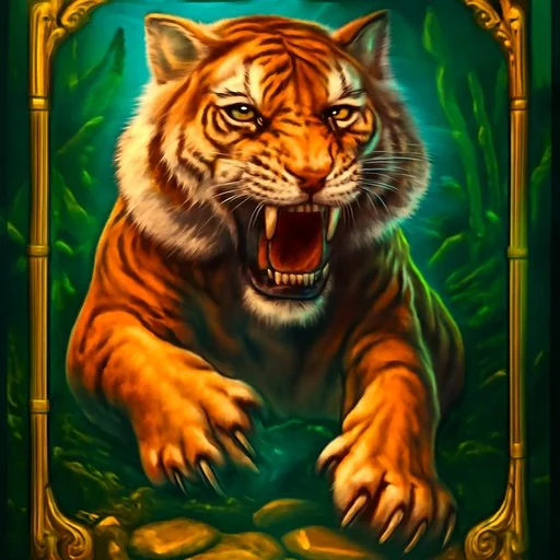 9A999 Wolf Gold Jungle Scene